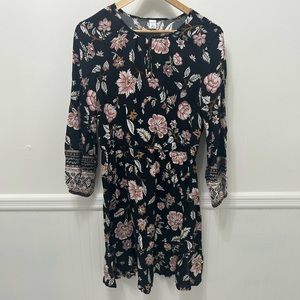 Long sleeve mini dress